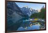 Canada, Banff NP, Valley of the Ten Peaks, Moraine Lake, Canoe Dock-Jamie & Judy Wild-Framed Photographic Print