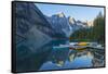 Canada, Banff NP, Valley of the Ten Peaks, Moraine Lake, Canoe Dock-Jamie & Judy Wild-Framed Stretched Canvas