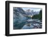 Canada, Banff NP, Valley of the Ten Peaks, Moraine Lake, Canoe Dock-Jamie & Judy Wild-Framed Photographic Print