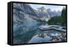 Canada, Banff NP, Valley of the Ten Peaks, Moraine Lake, Canoe Dock-Jamie & Judy Wild-Framed Stretched Canvas