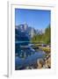 Canada, Banff NP, Valley of the Ten Peaks, Moraine Lake, Canoe Dock-Jamie & Judy Wild-Framed Photographic Print