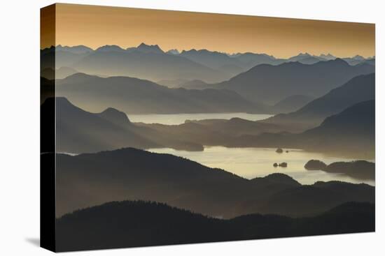 Canada, British Columbia. Aerial view of Pacific Rim National Park.-Yuri Choufour-Stretched Canvas