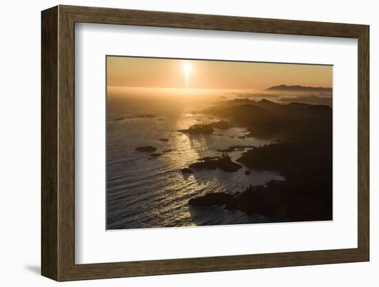 Canada, British Columbia. Aerial view of Pacific Rim National Park.-Yuri Choufour-Framed Photographic Print