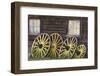 Canada, British Columbia, Barkerville. Wagon wheels.-Jaynes Gallery-Framed Photographic Print