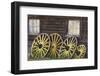 Canada, British Columbia, Barkerville. Wagon wheels.-Jaynes Gallery-Framed Photographic Print