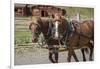 Canada, British Columbia, Cache Creek. Horses pulling stagecoach.-Jaynes Gallery-Framed Photographic Print