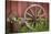 Canada, British Columbia, Cache Creek. Vintage wagon wheel.-Jaynes Gallery-Stretched Canvas