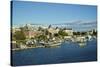 Canada, British Columbia. City of Victoria seen from the harbor-Michele Molinari-Stretched Canvas