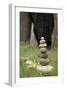 Canada, British Columbia, Cowichan Valley. Balanced Rocks at a Lavender Farm-Kevin Oke-Framed Photographic Print