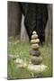 Canada, British Columbia, Cowichan Valley. Balanced Rocks at a Lavender Farm-Kevin Oke-Mounted Photographic Print