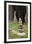 Canada, British Columbia, Cowichan Valley. Balanced Rocks at a Lavender Farm-Kevin Oke-Framed Photographic Print