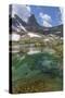 Canada, British Columbia, East Kootenay Mountains. Jewel Lakes and mountains.-Jaynes Gallery-Stretched Canvas