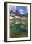 Canada, British Columbia, East Kootenay Mountains. Jewel Lakes and mountains.-Jaynes Gallery-Framed Photographic Print