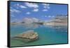 Canada, British Columbia, East Kootenay Mountains. Upper Jewel Lake landscape.-Jaynes Gallery-Framed Stretched Canvas