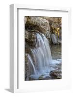 Canada, British Columbia, East Kootenay Mountains. Waterfall pouring out of limestone.-Jaynes Gallery-Framed Photographic Print