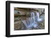 Canada, British Columbia, East Kootenay Mountains. Waterfall pouring out of limestone.-Jaynes Gallery-Framed Photographic Print