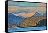 Canada, British Columbia, Graham Island. Queen Charlotte Mountains and ocean.-Jaynes Gallery-Framed Stretched Canvas