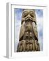 Canada, British Columbia, Hazelton. Gitxsan and Wet'suwet'en totem pole.-Jaynes Gallery-Framed Photographic Print