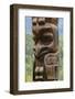 Canada, British Columbia, Kispiox. Detail of totem pole.-Jaynes Gallery-Framed Photographic Print