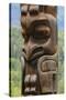 Canada, British Columbia, Kispiox. Detail of totem pole.-Jaynes Gallery-Stretched Canvas