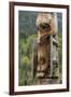 Canada, British Columbia, Kispiox. Detail of totem pole.-Jaynes Gallery-Framed Premium Photographic Print