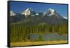 Canada, British Columbia, Kootenay National Park. Canoeing on Kootenay River.-Jaynes Gallery-Framed Stretched Canvas