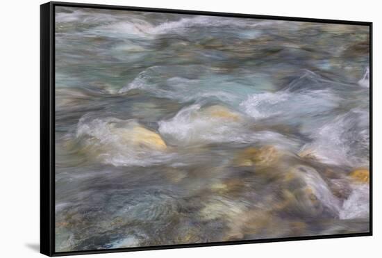 Canada, British Columbia, Kootenay National Park. Tokumm Creek current.-Jaynes Gallery-Framed Stretched Canvas