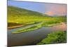 Canada, British Columbia. Lower Gnat Lake and mountains.-Jaynes Gallery-Mounted Photographic Print