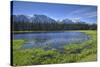 Canada, British Columbia. Mehan Lake and Coast Mountains.-Jaynes Gallery-Stretched Canvas