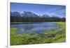 Canada, British Columbia. Mehan Lake and Coast Mountains.-Jaynes Gallery-Framed Photographic Print