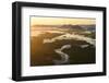 Canada, British Columbia, Pacific Rim National Park. Aerial view of Clayoquot Sound and Lone Cone.-Yuri Choufour-Framed Photographic Print