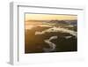 Canada, British Columbia, Pacific Rim National Park. Aerial view of Clayoquot Sound and Lone Cone.-Yuri Choufour-Framed Photographic Print