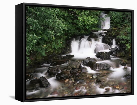 Canada, British Columbia, Prince Rupert, Waterfall-Mike Grandmaison-Framed Stretched Canvas