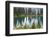Canada, British Columbia, Revelstoke National Park. Rain dots Lake Eva.-Jaynes Gallery-Framed Photographic Print