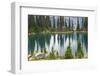 Canada, British Columbia, Revelstoke National Park. Rain dots Lake Eva.-Jaynes Gallery-Framed Photographic Print