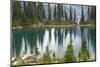 Canada, British Columbia, Revelstoke National Park. Rain dots Lake Eva.-Jaynes Gallery-Mounted Photographic Print