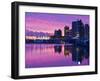 Canada, British Columbia, Vancouver, City View and Canada Place from Coal Harbour-Walter Bibikow-Framed Photographic Print