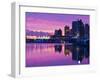 Canada, British Columbia, Vancouver, City View and Canada Place from Coal Harbour-Walter Bibikow-Framed Photographic Print