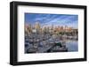 Canada; British Columbia,Vancouver, Fishermen's Wharf, Granville Bridge, False Inlet-Christian Heeb-Framed Photographic Print