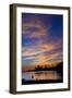 Canada, British Columbia Vancouver Island, Ucluelet, West Coast, Kayak at Sunset-Christian Heeb-Framed Photographic Print