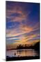 Canada, British Columbia Vancouver Island, Ucluelet, West Coast, Kayak at Sunset-Christian Heeb-Mounted Photographic Print