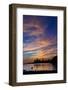 Canada, British Columbia Vancouver Island, Ucluelet, West Coast, Kayak at Sunset-Christian Heeb-Framed Photographic Print