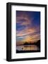 Canada, British Columbia Vancouver Island, Ucluelet, West Coast, Kayak at Sunset-Christian Heeb-Framed Photographic Print