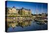 Canada, British Columbia, Vancouver Island, Victoria, Harbor and Empress Hotel-Christian Heeb-Stretched Canvas