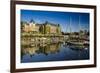 Canada, British Columbia, Vancouver Island, Victoria, Harbor and Empress Hotel-Christian Heeb-Framed Photographic Print