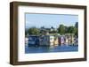 Canada, British Columbia, Victoria. Inner Harbor Fisherman Wharf Floating Village-Trish Drury-Framed Photographic Print