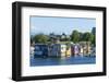 Canada, British Columbia, Victoria. Inner Harbor Fisherman Wharf Floating Village-Trish Drury-Framed Photographic Print