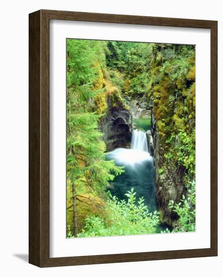 Canada, British Columbia. Waterfall on the Little Qualicum River-Jaynes Gallery-Framed Photographic Print