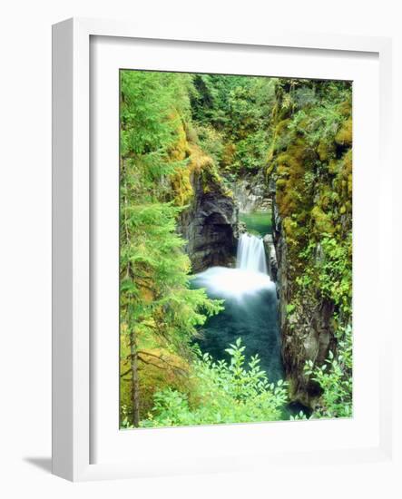 Canada, British Columbia. Waterfall on the Little Qualicum River-Jaynes Gallery-Framed Photographic Print