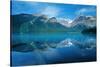 Canada, British Columbia, Yoho National Park. Emerald Lake reflection.-Jaynes Gallery-Stretched Canvas